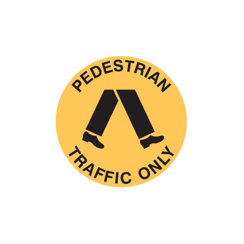 Sign PEDESTRIAN TRAFFIC ONLY 400mm 90031599 842096
