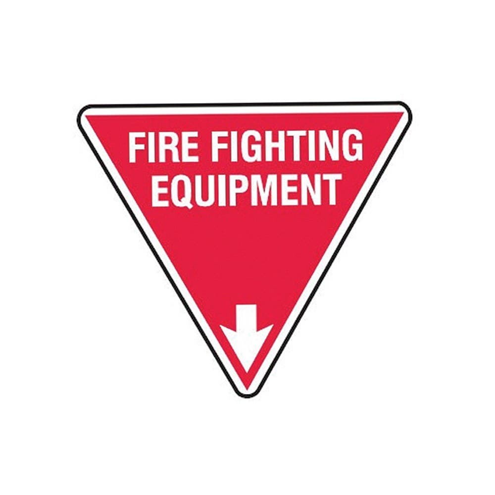 Sign FIREFIGHTING EQUIPMENT Triangle Poly 90031877 832803