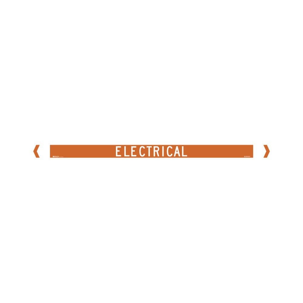 Marker Pipe ELECTRICAL Over 70mm OD 475 x 57mm Pk 10 90031886 830052