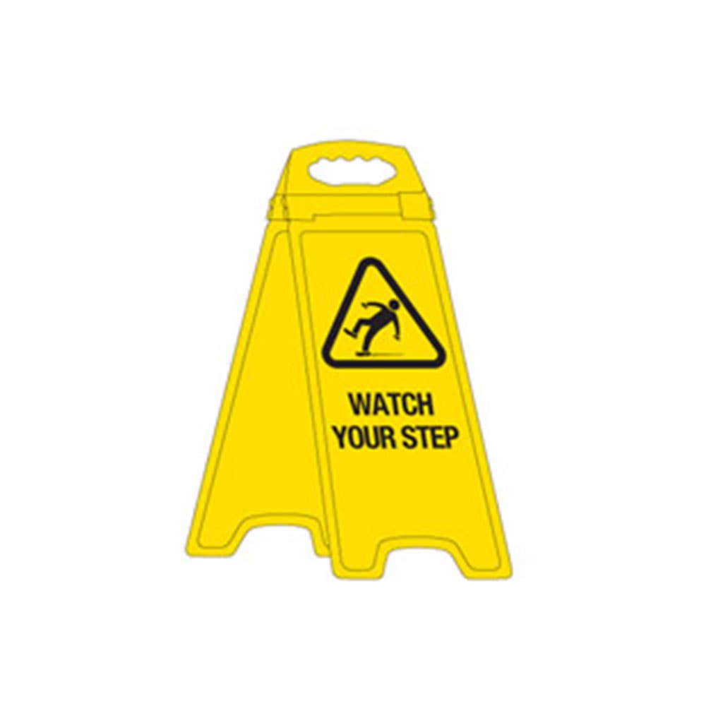 Self-Standing Watch Your Step Safety Sign 90038361 841988