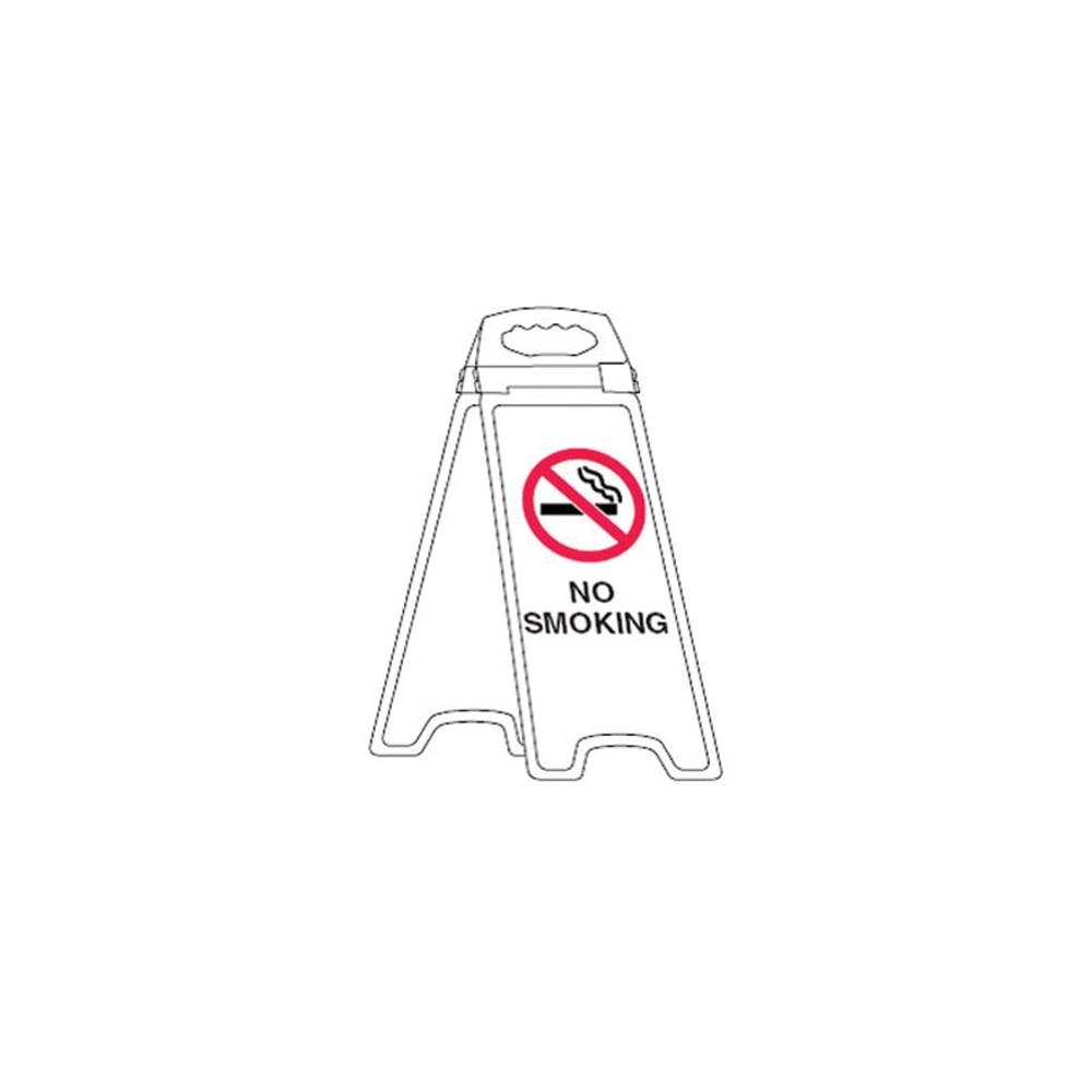 Sign NO ENTRY FORKLIFT IN USE Stand 670mm White 90038375 850281