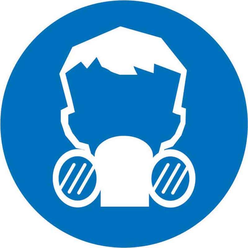 Pictogram Half Face Mask Respirator 100mm Diameter 60036684 MHFMR100DS