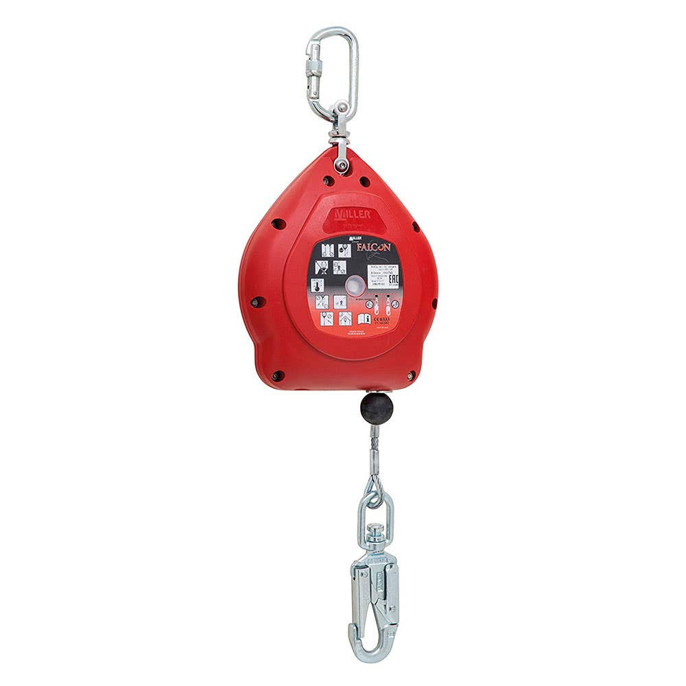 Falcon&trade; Self Retracting Lifeline Fall Arrestor with Galvanised Cable 10m 90040317 1011742