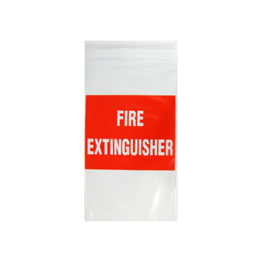 Fire Extinguisher Plastic Bag Cover 390 x 750mm 90050029 BAGP