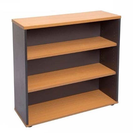 Rapid Worker Bookcase Open 900X900X315 Cherry/Ironstone 9005168 CBC9 C/I