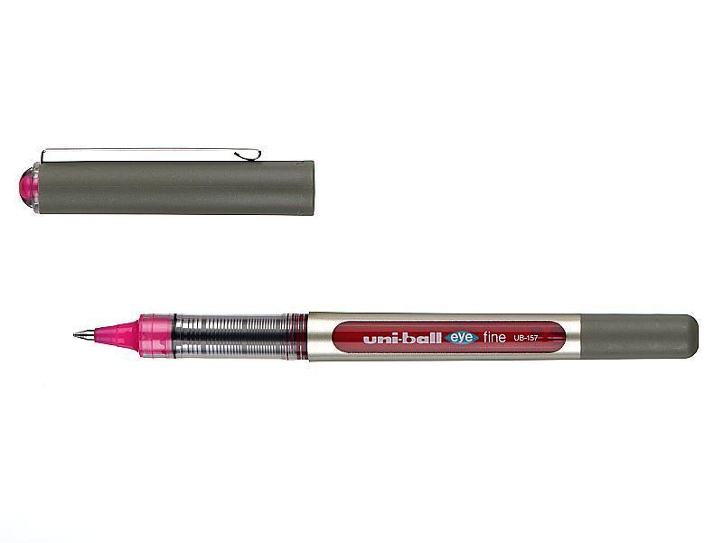 Uniball UB157 Eye Fine Liquid Ink Rollerball Pen 0.7mm (BX 12) Pink_9005605_UB157P
