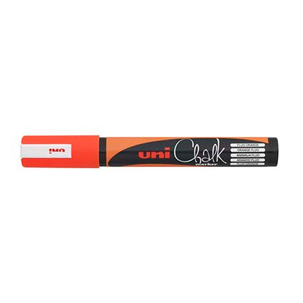 Uniball PSE5 Liquid Chalk Marker Bullet Point 2.5mm Fluoro Orange_9005776_PWE5MFLOR