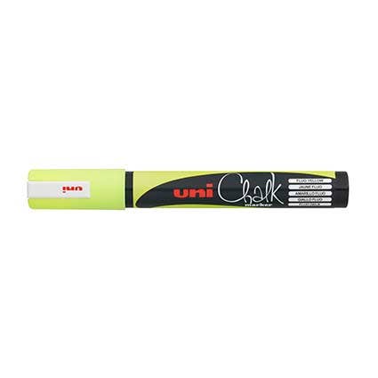 Uniball PWE5 Liquid Chalk Marker Bullet Point 2.5mm Fluoro Yellow 9005778 PWE5MFLY