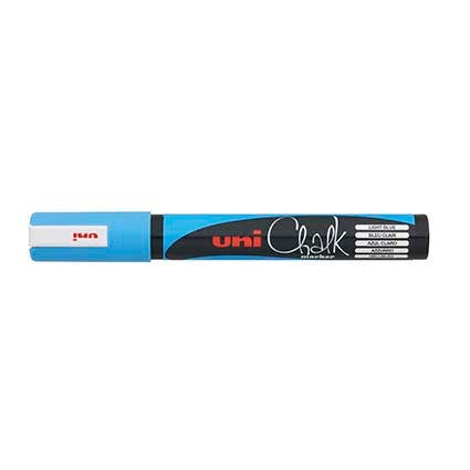 Uniball Pwe5 Liquid Chalk Marker Bullet Point 2.5mm Light Blue 9005779 PWE5MLB