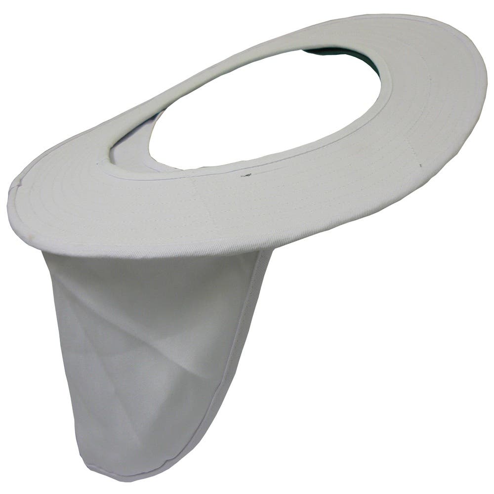 Canvas Brim & Neck Flap For Hard Hats White_90070167_7012890089