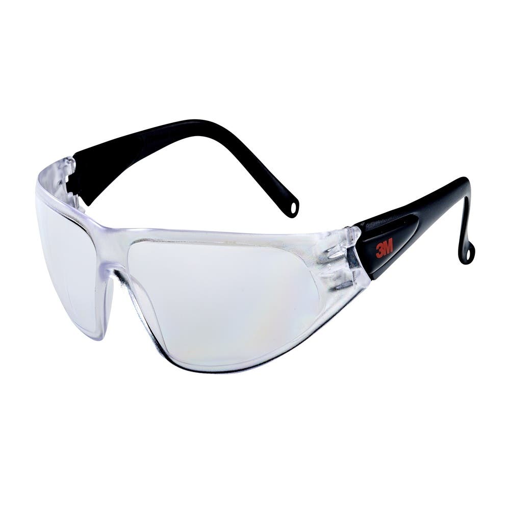 Clear Safety Glasses Black Frame Wolf Unisafe_90080030_7012885651