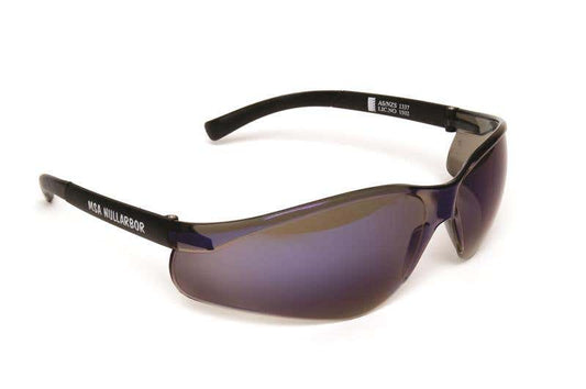 Nullabor Safety Glasses Blue Mirror Lens Black Frame 90080039 229207BB