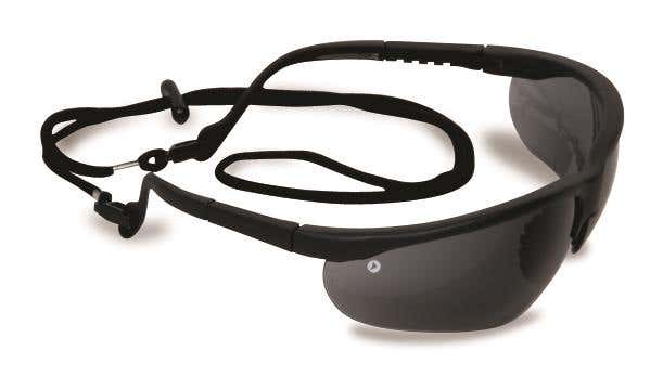 Glasses Smoke Lens Black Frame + Spec Cord Fusion Prochoice 90080092 9202
