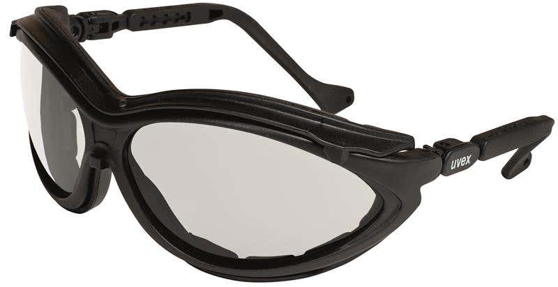 Glasses Clear Lens Black Frame Vented Guard Anti Fog 90080212 9188-265