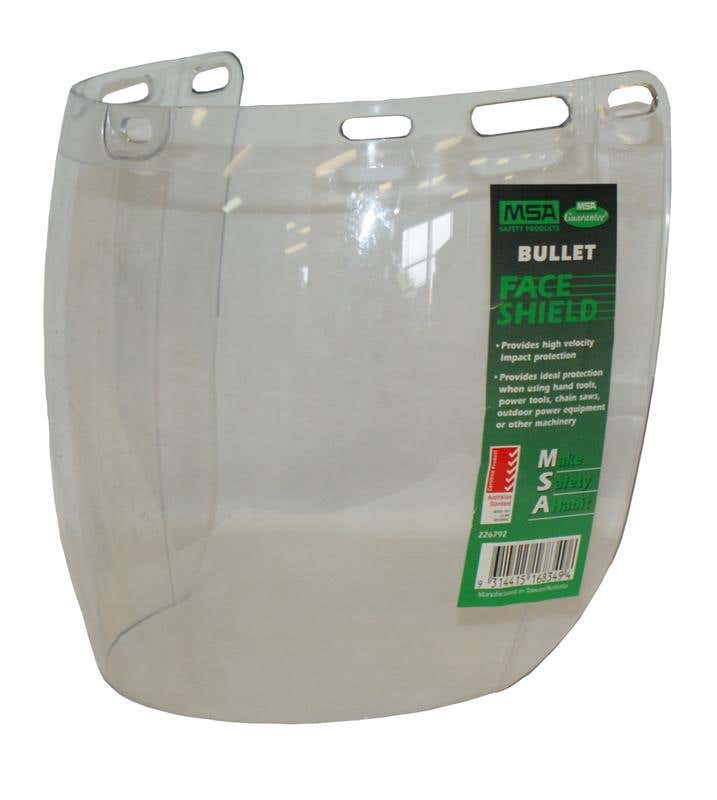 Face Shield Visor Clear Bullet MSA 90080338 227025