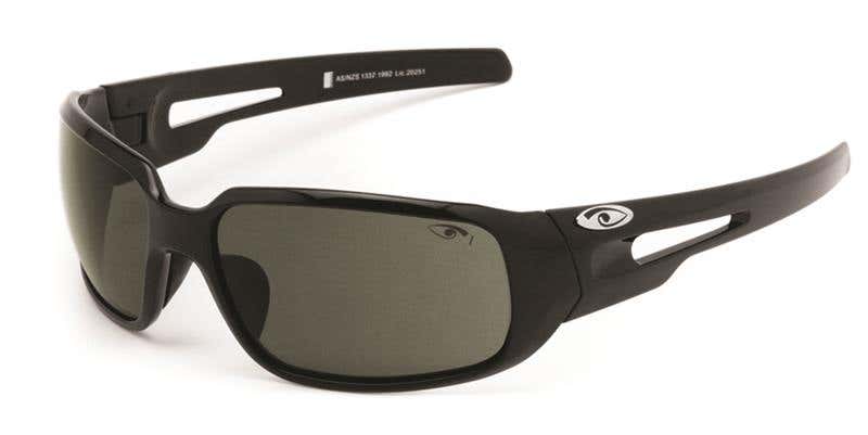 Glasses Grey Lens Shiny Black Frame Med Impact Chilli Eyres 90080438 706-S1-GY