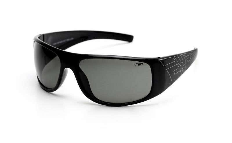 Glasses Grey Lens Shiny Black Frame Low Impact Xccess Eyres 90080443 614-S1-GY