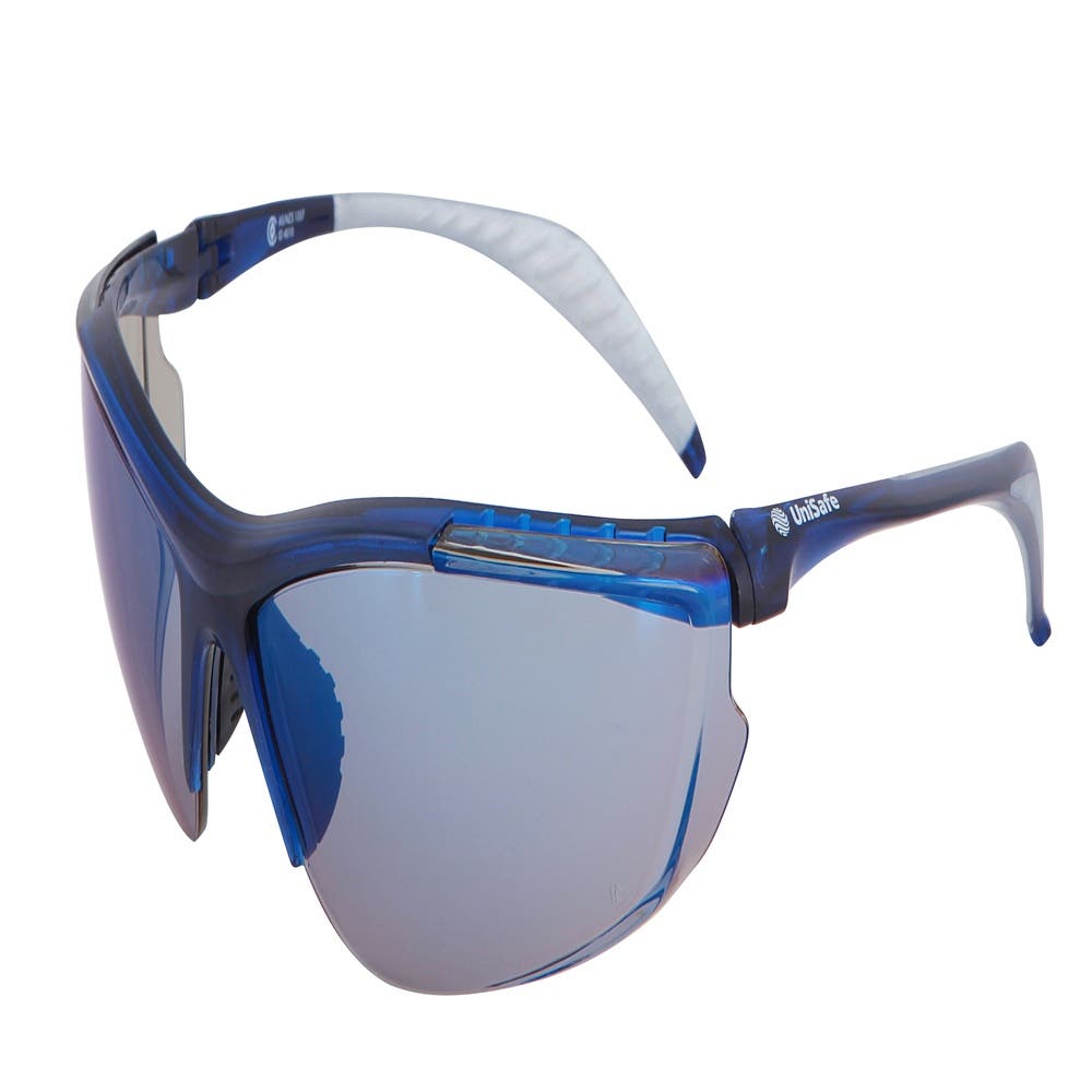 Glasses Blue Lens Blue/Silver Frame Unisafe_90080596_7012869441