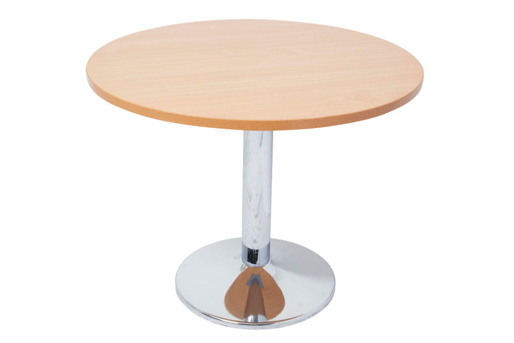 Rapid Table Round 1200mm Beech Top Chrome Base_9008741_CBT12 B/SS