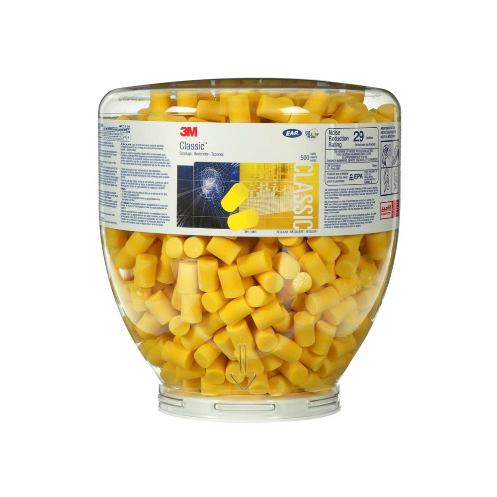 Earplugs Uncorded 23db Class 4 Classic Platinum E.A.R. 391-1007 3M 4x 500pk_90090115_7010301891