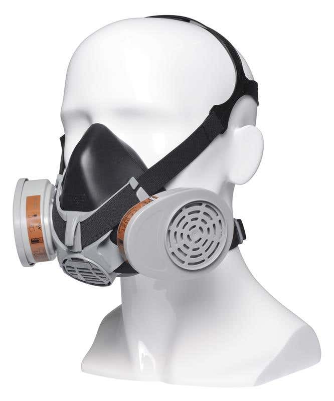Respirator Half Face Dual Cartridge Large MSA Advantage 420 90100401 10102275