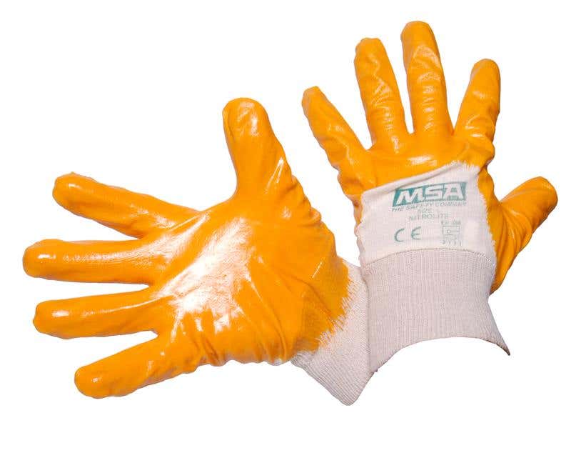 Gloves Nitrolite Yellow Large MSA 90110143 227002L