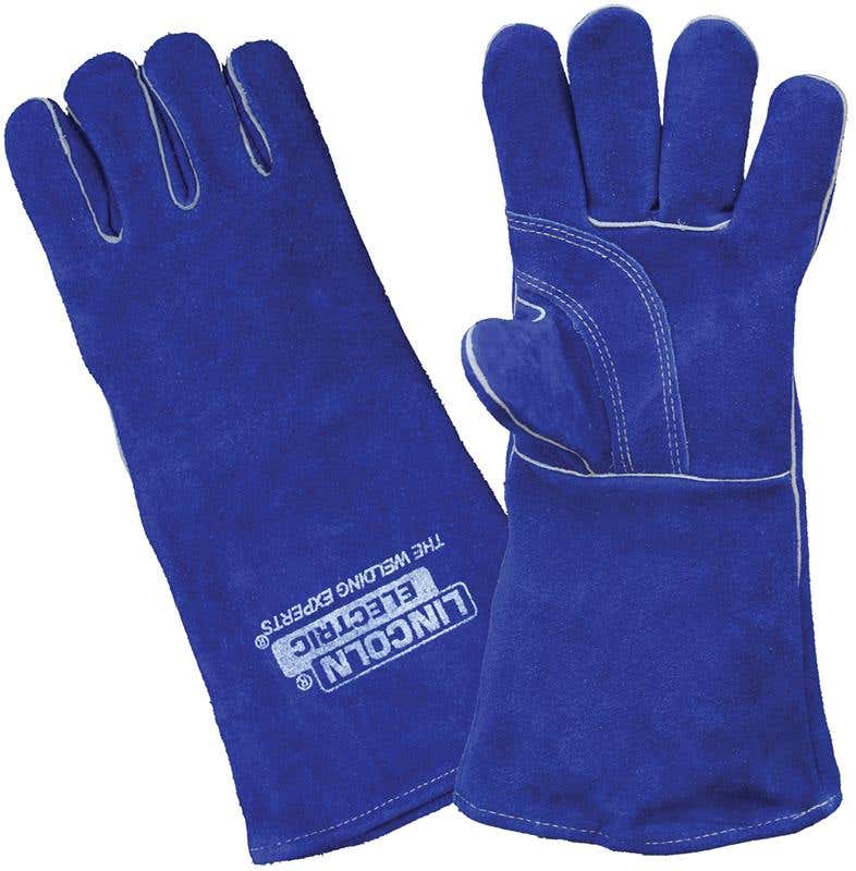 Gloves Welding Kevlar Premium Leather Lincoln Blue 90110360 LA120-2