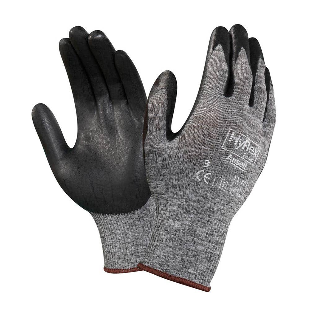 Gloves Hyflex Foam Grey Size 10  11-801_90118004_11801100