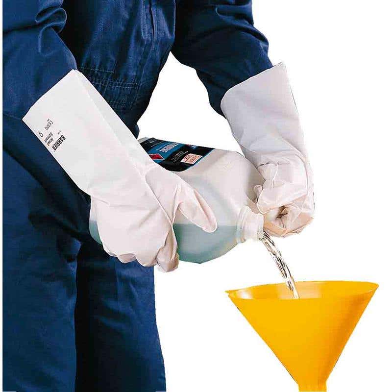 Chemical Resistant Gloves AlphaTec 02-100 LLDPE Coated Size 10 90118048 02-100100