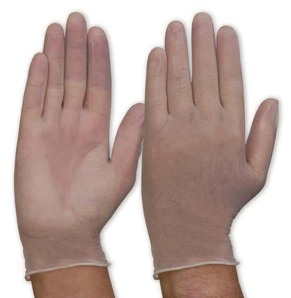 Gloves Powder Free Disposable Clear Vinyl Large ProChoice Pk 100 90118076 DVNPFL