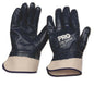 Gloves Nitrile Full Dipped Canvas Cuff SuperGuard Blue Size 11 ProChoice 185798 NBRFBSC11
