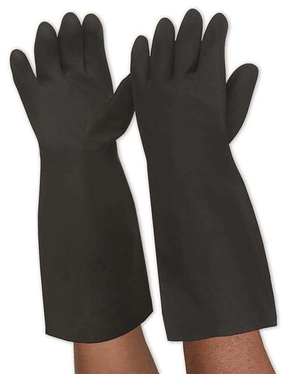 Black-Knight Latex Gauntlet. Length 45Cm 2Xl 11 79912394 BK-2XL