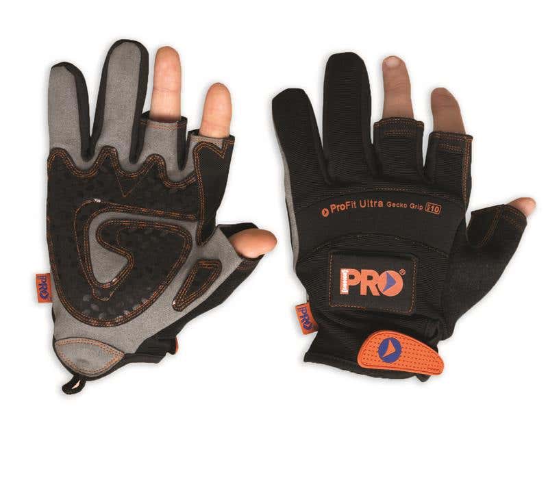 Gloves Synthetic Leather Palm Cut Off Finger ProFit Medium ProChoice 98889091 PFM