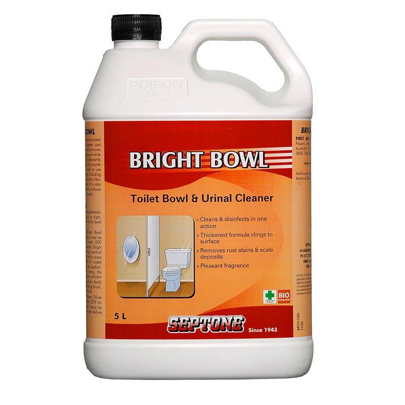 Bright Bowl Toilet & Urinal Cleaner 5L 90120207 HDBB5 NLA