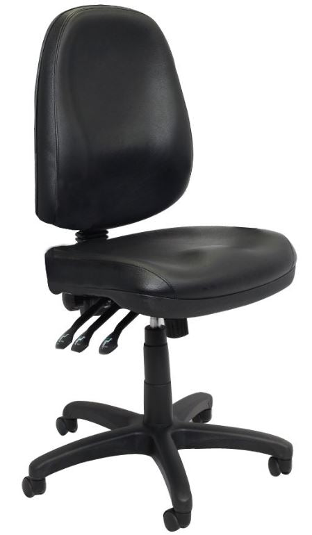 Rapid Po500 High Back Heavy Duty 150kg Task Chair Black Pu_9012581_PO500 PU