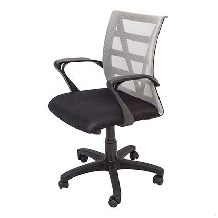 Rapid Vienna Mesh Back Task Chair With Arms Silver Mesh 9012687 VIENNA S