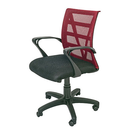 Rapid Vienna Mesh Back Task Chair With Arms Red Mesh_9012689_VIENNA RED