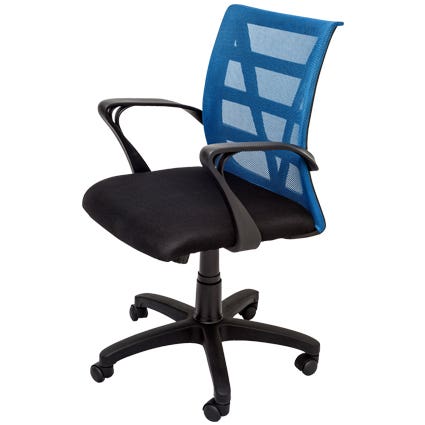 Rapid Vienna Mesh Back Task Chair With Arms Blue Mesh 9012690 VIENNA BLUE