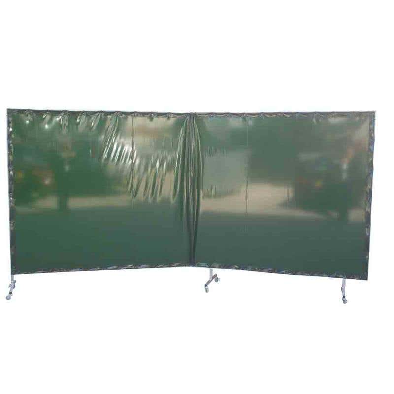 Mobile 2-Panel Framed Welding Screen 2 x 2m Green 90128032 2xDWS66G+2xDWSF66