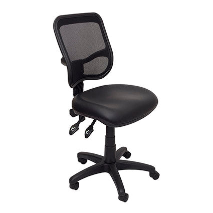 Rapid Chair Operator Em300 Large Mesh Back No Arms Pu-Vinyl-Black_9012948_EM300 PU