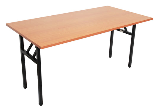 Rapid Folding Table Steel Black Frame 1800X750 Cherry Top_9012995_FFT1875 C