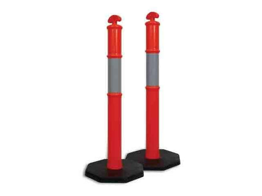 Hi-Vis Reflective Bollard with 6kg Base 1.2m 90160003 TTB6KG