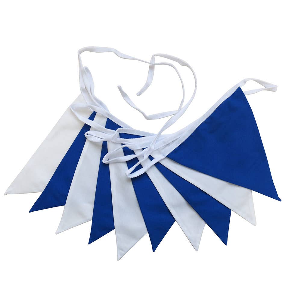 Safety Bunting Flag Blue/White 30m 90160278 BUNT-B-W