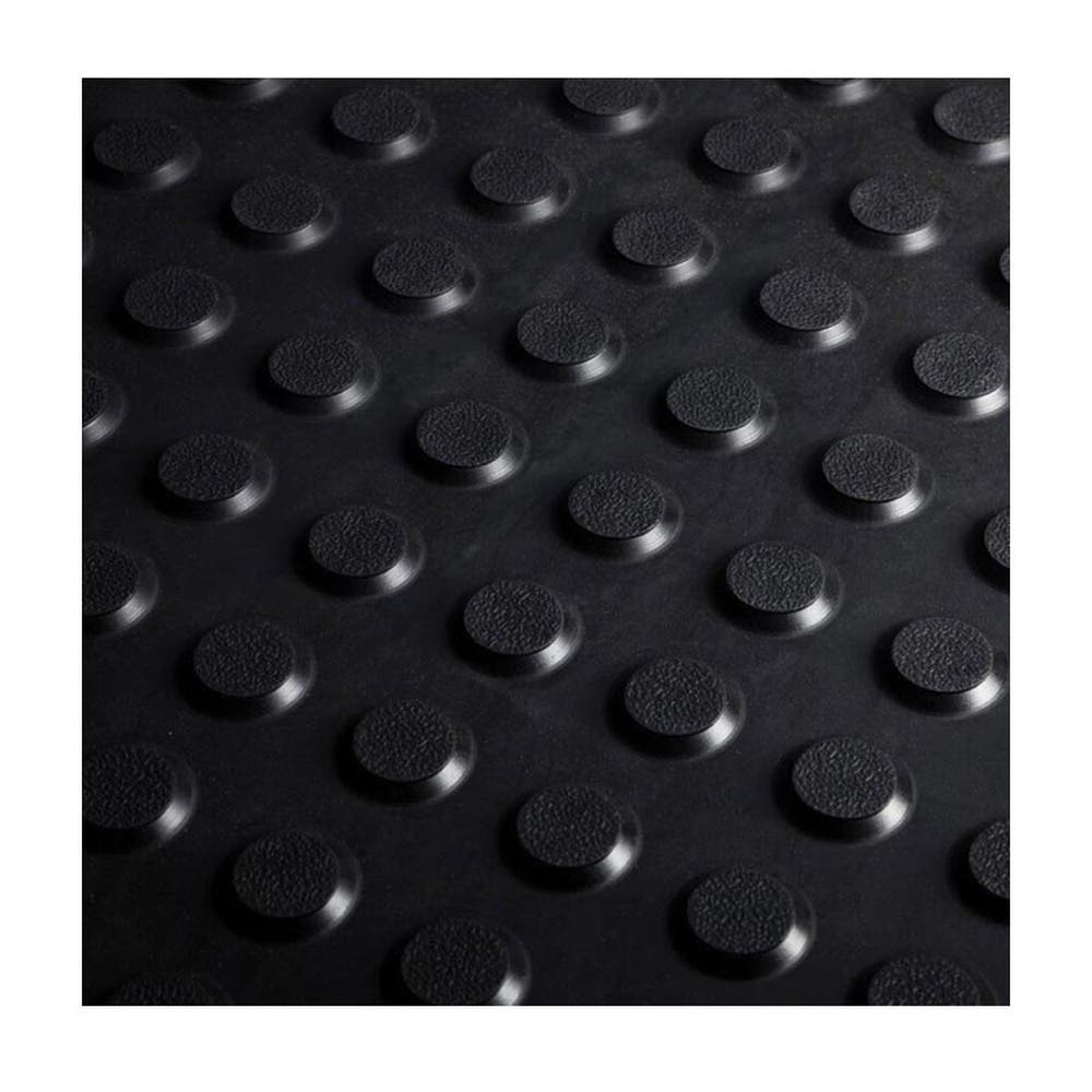 Mat Tiles Tactile Rubber Raised Dots Black 600 x 900mm 90160578 861022