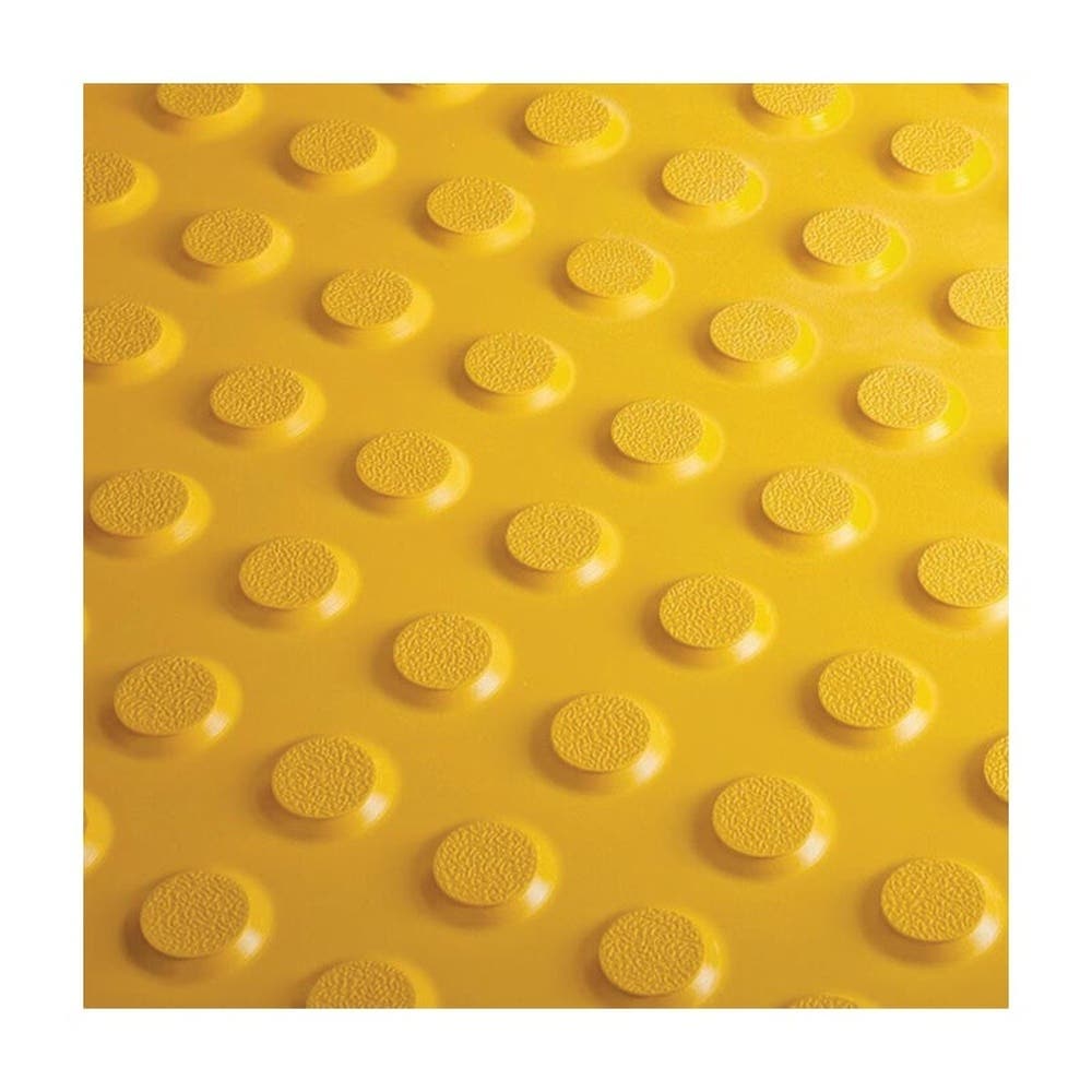 Mat Tiles Tactile Rubber Raised Dots Yellow 300 x 600mm 90161010 845830