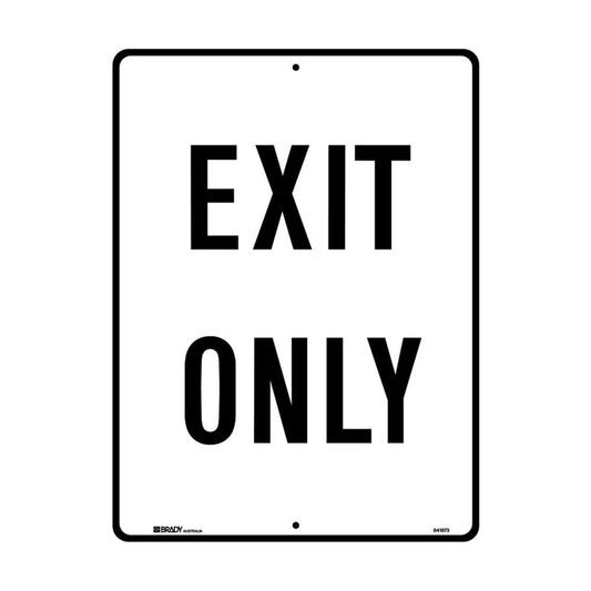 Sign EXIT ONLY 450 x 600mm Metal 90161018 90161018 841872