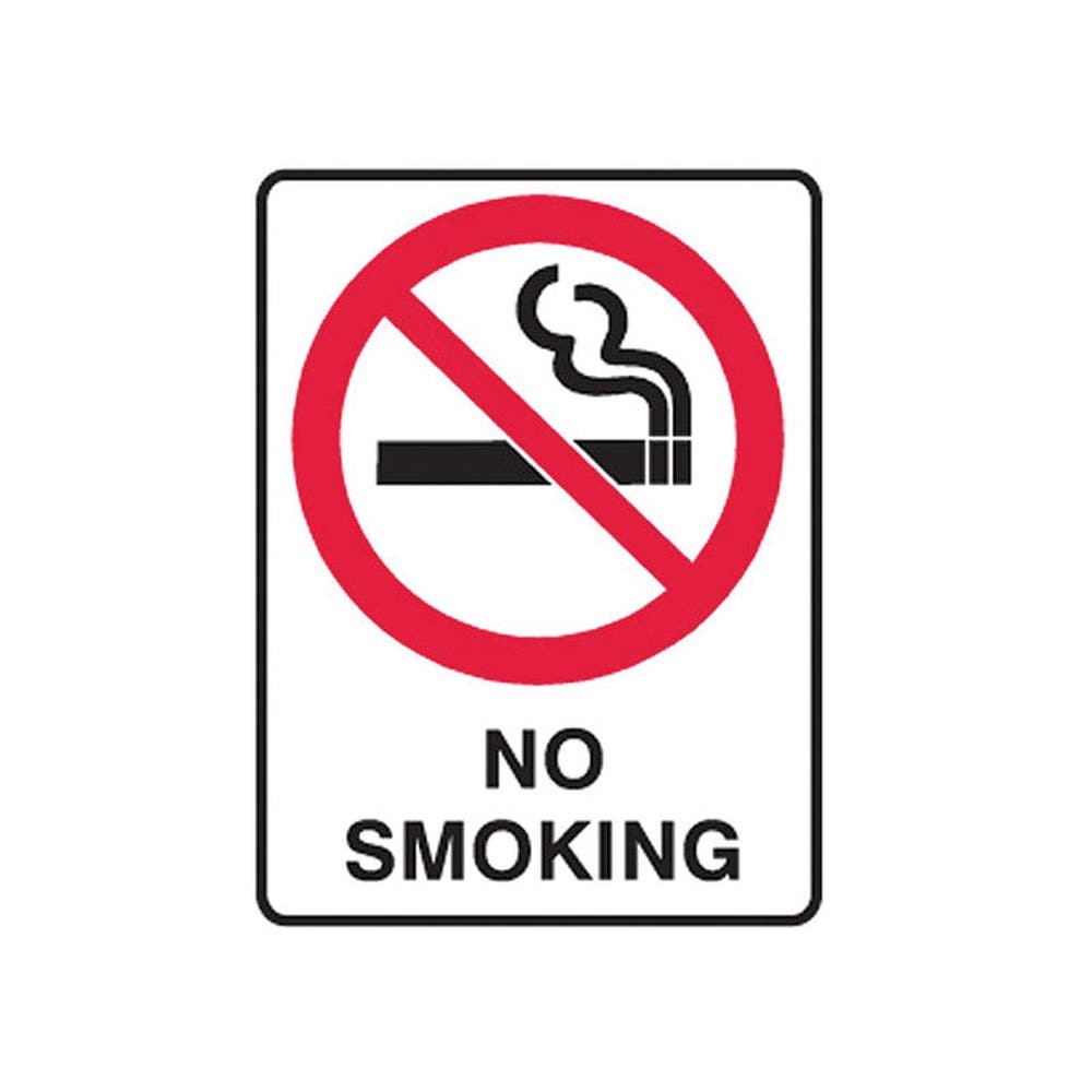 Sticker NO SMOKING + Symbol 120 x 90mm Pk 5 90161154 833326