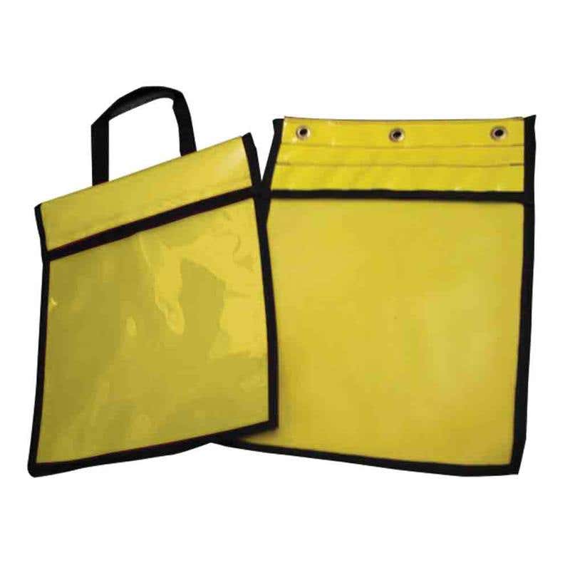 Pouch Document + Eyelets Yellow 400 x 310mm 60011176 35305-E-YELLOW