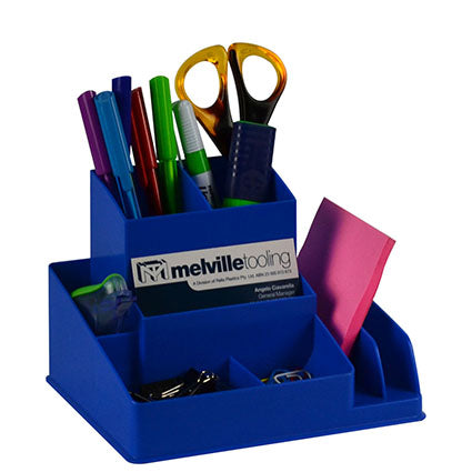 Italplast Desk Organiser I35 Plastic Blueberry_9018385_24692