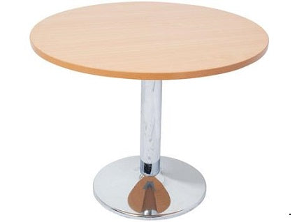 Rapid Table Round 900Mm With Chrome Base Beech_9018994_CBT9 B/SS